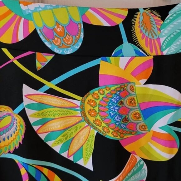 Trina Turk Tahitian SZ L Floral Mini Tunic Swim Cover Up 20th Anniversary NWT - Picture 10 of 13